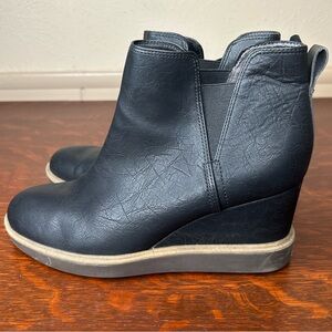 Dr. Scholl's Womens Johnnie Black Chelsea Boots Size 7.5 Medium